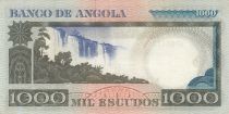 Angola 1000 Escudos - L. de Camoes - Waterfalls - 10-06-1973 - Serial AP