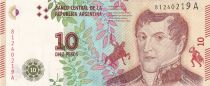 Argentina 10 Pesos Manuel Belgrano - Establishment of Bandera - 2016 - Serial A