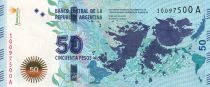 Argentina 50 Pesos - Malvinas - Cavalier - ND (2015) - Serial A