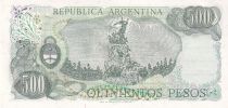 Argentina 500 Pesos - J. San Martin - Cerro de la gloria - ND (1982) - Serial D