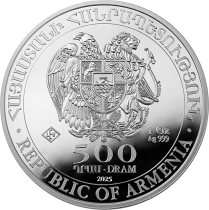 Armenia  500 Dram Noah\'s Arch - 1 Ounce Silver 2025