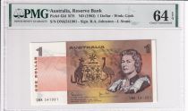 Australia 1 Dollar  Elizabeth II - ND (1983) - Serial DNK