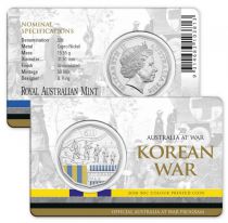 Australia 50 Cents Australia at war - Korean war 2016