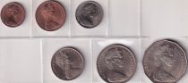 Australia Set of 6 Coins - 1971-1976