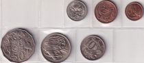 Australia Set of 6 Coins - 1971-1976