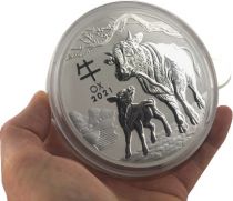 Australie Année du Buffle - 1 Kg Argent Australie 2021