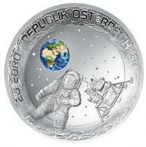 Austria 20 Euros - 50 years Moon landing - Silver Proof - 2019