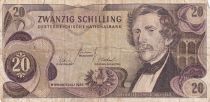 Austria 20 schilling - Carl Ritter - Serial JM - 1967 - P.142