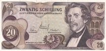 Austria 20 schilling - Carl Ritter - Serial NU - 1967 - P.142