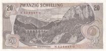 Austria 20 schilling - Carl Ritter - Serial NU - 1967 - P.142