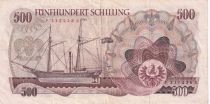 Austria 500 Schilling - Josef Ressel - Boat - Serial FD - 1965