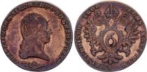 Austria 6 Kreuzer, Franz II - Armoiries - 1800 S