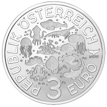 Austria Baudroie - 3 Euros 2023 (New collection - Underwater life)