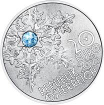 Austria The Secrets of Snow - 20 Euros Silver BE 2023