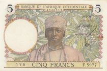 B A O 5 Francs - Caféier - Tisseran - 10-03-1938 - Série F.5977 - P.21