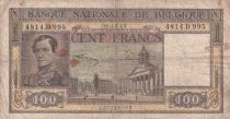 Belgique 100 Francs - Leopold Ier, palais de justice - 06-12-1947