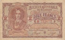 Belgique 2 francs - Reine Louise-Marie d\'Orléans - 1915