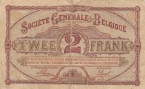 Belgique 2 francs - Reine Louise-Marie d\'Orléans - 1915