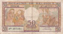 Belgium 50 Francs - Farmers, fruits - Serial A.09 - 03-04-1956