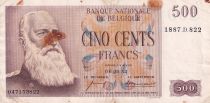 Belgium 500 Francs Leopold II 06-09-57 - Serial 1887 D 822