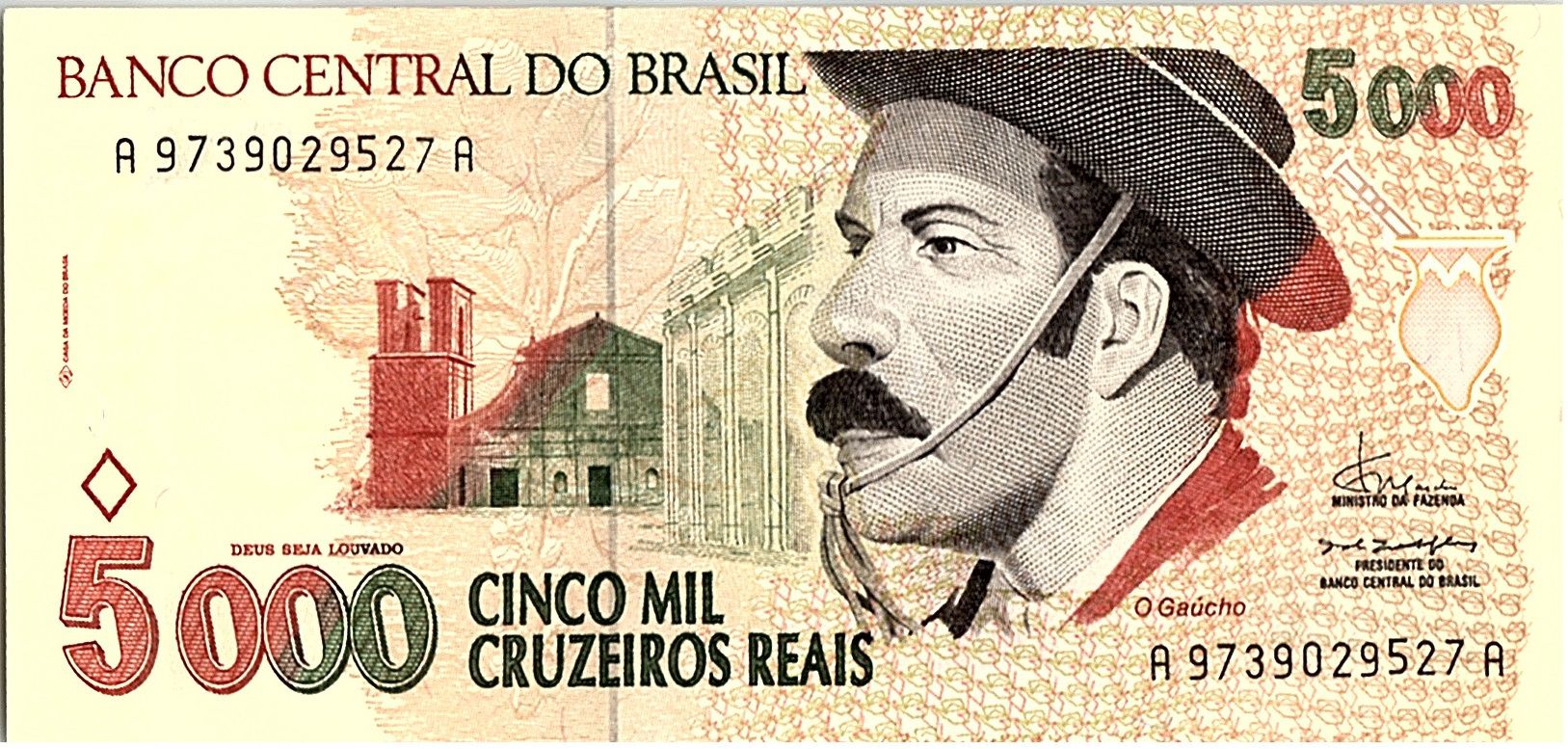 Banco Central Do Brazil 1000 Cruzerio - UNC