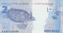 Brésil 2 Reais - Liberté - Tortues 2010 (2024) - Série KE