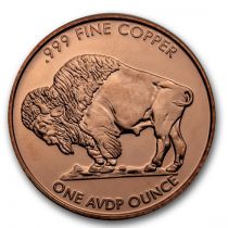 Buffalo Nickel - 1 Once Cuivre