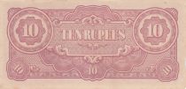 Burma 10 Rupees - Ananda Temple - Japanese occupation - 1942