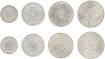 Burundi 1,5,10 and 50 francs Set of 4 Coins - 1980-2011 - AU