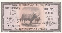 Burundi 10 Francs Boeufs  - 1965 - M668919