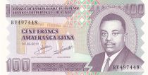 Burundi 100 Francs - Prince Rwagasore - Home construction - 01-09-2011 - Serial RV