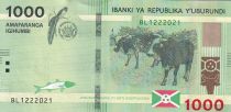 Burundi 1000 Francs - Vaches - 2023 - Série BL