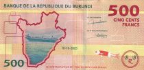 Burundi 500 Francs - Café - Crocodile - 2023 - Série AG