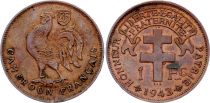 Cameroon 1 Franc Cameroun Français - 1943