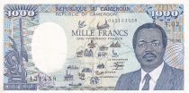 Cameroon 1000 Francs Map of CAS (completed) - 1986 - Serial V.02 - XF - P.26b