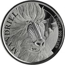 Cameroun Mandrill  Argent 1 once 2020 - Cameroun