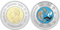 Canada 2 Dollars - Charles III - Célébrons l?Inuit Nunangat - 2024 - Colorisée