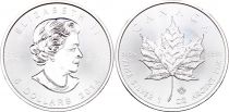 Canada 5 Dollars Elisabeth II - 1 Once Maple Leaf Argent 2014