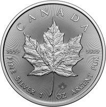 Canada Maple Leaf - 5 Dollars Argent 2025