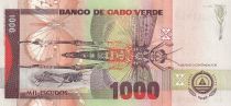 Cape Verde 1000 Escudos - Warbler - Serial HU - 2002