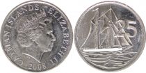 Cayman Islands 25 Cents Elizabeth II - Boat sailing - 1992 to 2008