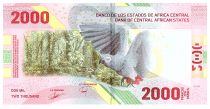 Central African States 2000 Francs - Building - Parrot - 2020 (2022) - Letter B2