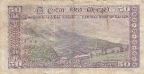 Ceylan 50 Rupees - Armoiries - Plantation de thé - 1977