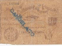 Chile 10 Pesos - Nitrate - Railways company - Number 14109 - 1891