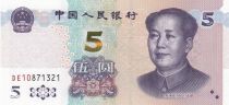 China 5 Yuan Mao - Mountain - 2020 - UNC - Serial DE10