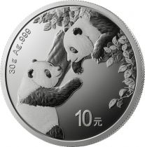 Chine 10 Yuan - Panda 30g - 2023 Argent