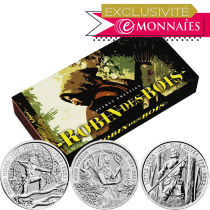 Coffret ROBIN DES BOIS - comprenant 3 bullions 1 once - Exclusif Emmonaies