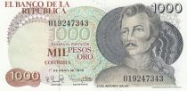 Colombia 1000 Pesos oro - José Antonie - Galan - 01-04-1979 - Serial 066802586