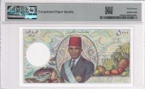 Comores 5000 Francs - Couple - Pdt Djohr - ND (1984-2005) - Série PMG 67 EPQ