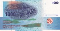 Comoros 1000 Francs Fish - Canoe 2005 (2020) - Serial S + 7digits